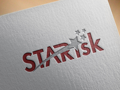 STARisk Company logo beautiful design eye catching illustration ilustrator logo professional typography unique vector