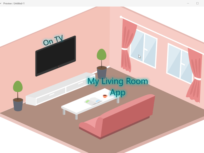 Virtual sitting room app