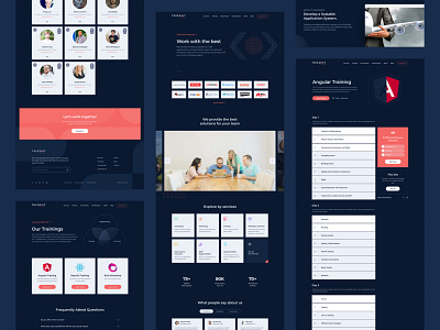 This Dot website adobe blue case study clean consulting dark education figma illustraion isometric logo minimal open source services simple team training ui ux website