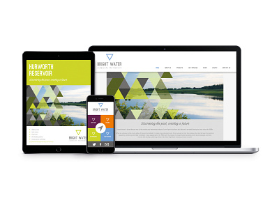 Bright Water - Digital designs app branding ui web