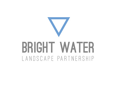 Bright Water - Logo design branding design logo