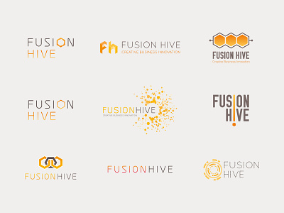 Fusion Hive - Logo concepts branding design logo