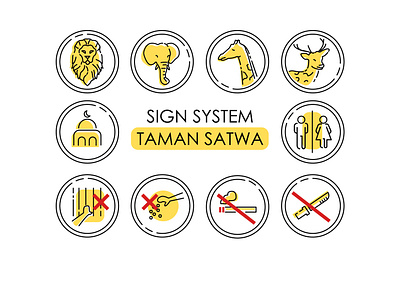 Sign system design icon design icon pack icon set illustration logo minimalist minimalist design pictogram sign system vector