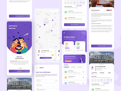 Vaccine Apps ( UI Design ) app ui branding figma mobile app design ui ux web design