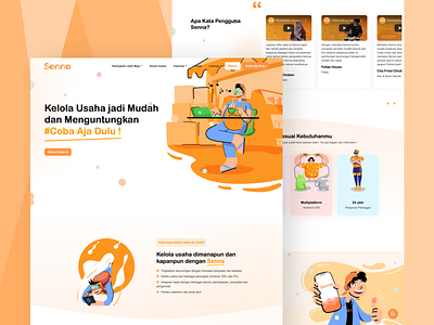 Web Design Senna Indonesia app ui design figma illustration logo ui ui ux ui design web design