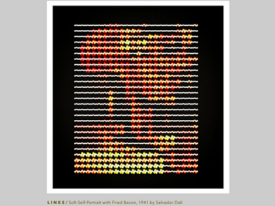 L I N E S - 2 / Salvador Dali after effects animate animation art expression fried bacon lines art motion designer motion graphics salvador dali