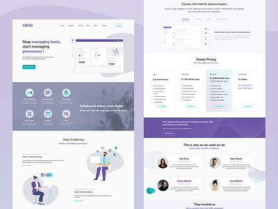 Landing page concept