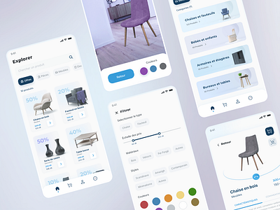 Furniture E-commerce AR UI