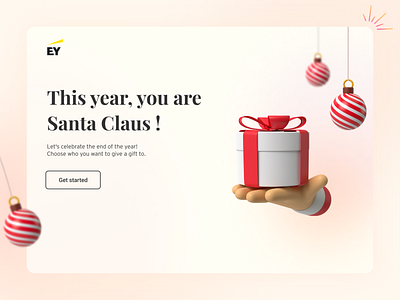 Christmas & New year eve -landing page app landing page ui web design