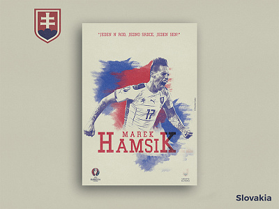 Retro Poster Collection - Marek Hamsik collection color digital art euro 2016 football illustration pattern photoshop poster retro texture vintage