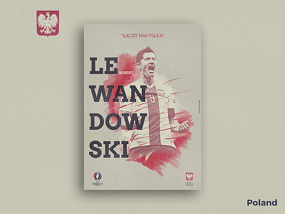 Retro Poster Collection - Lewandowski collection color digital art euro 2016 football illustration pattern photoshop poster retro texture vintage
