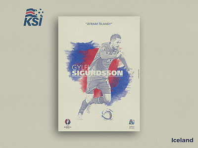 Retro Poster Collection - Gylfi Sigurdsson collection color digital art euro 2016 football illustration pattern photoshop poster retro texture vintage
