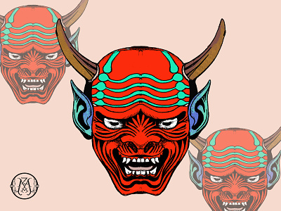 Red Devil animation art design flat icon illustration lettering logo minimal vector