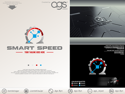 Omega gear speedometer and tech icon by Ags Byn on Dribbble