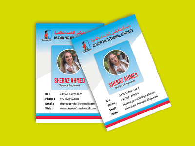 EMPLOYEE CARD DESIGN TEMPLATE banner banner ad business business card business card design card colorfullgraphics design facebook ad illustration instagram tanveerazizg visiting card