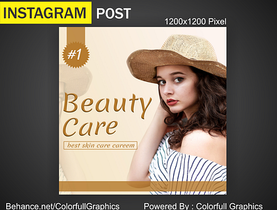 BEAUTY CAREEM INSTAGRAM AD banner banner ad business business card design design facebook ad illustration instagram socialmedia vector