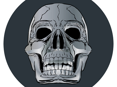 Quick and Dirty Skull Illustration WIP skull vector wip