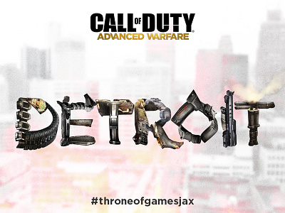 Throne of Games Promo, Detroit photoshop vector clipping