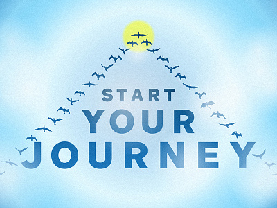 Start Your Journey birds composition gradients gradients everywhere illustrator powerpoint simple and clean vector