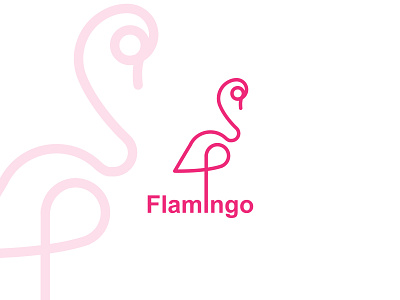 Flamingo Logo branding flat icon illustration illustrator logo logo design logobranding logotype simple logo typography