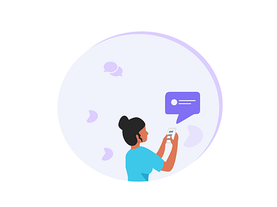 Chatting apps illustration