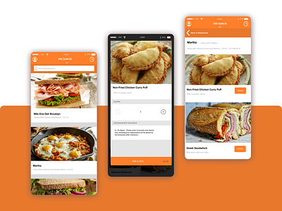 iOS food delivery mobile app recreation. design fun ios recreation ui user experience user interface ux