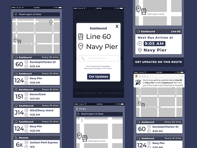 Public Transit Mobile Application design fun mobile ui user experience user interface ux