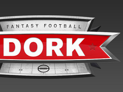 Fantasy Football Dork Logo dork fantasy football logo design