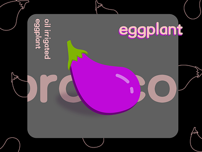 oil irrigated eggplant