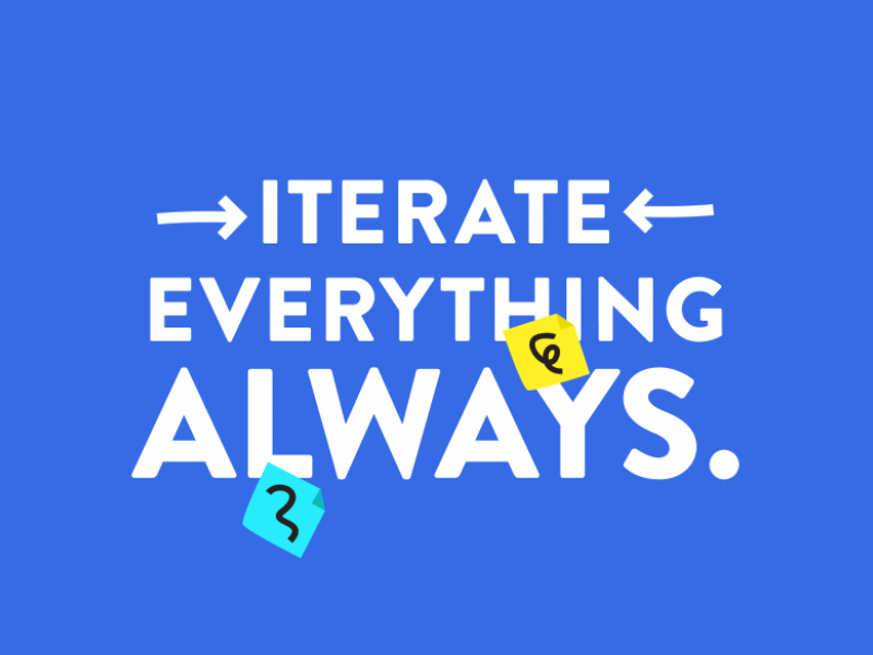 Iterate everything. Always. after effects animation gif