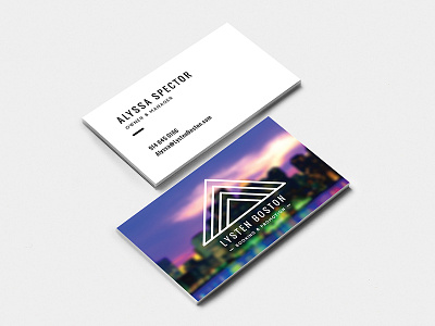 Lystenboston Businesscard Dribble Template brand identity branding business card card identity logo print stationary typography