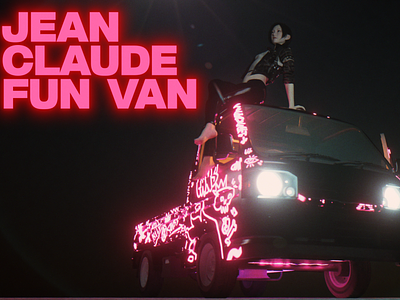Jean Claude Fun Van kei truck octane render scifi van