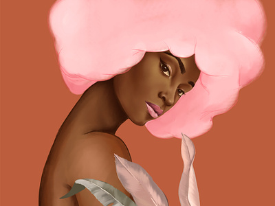 Cotton Candy art colors palette design digital painting flower flower illustration illustration photoshop