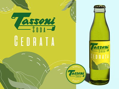Tassoni Soda re brand 3d branding graphic design logo