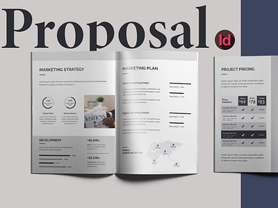 Company Proposal branding brochure brochure design business clean corporet elegent modern portfolio proposal design proposal template template