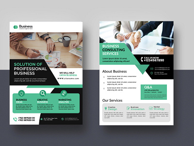 Professional Business Flyer business business flyer clean corporet flyer creative flyer minimal flyer photoshop template professional flyer sale