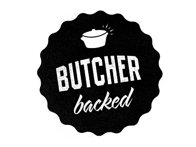 Butcher Backed stamp