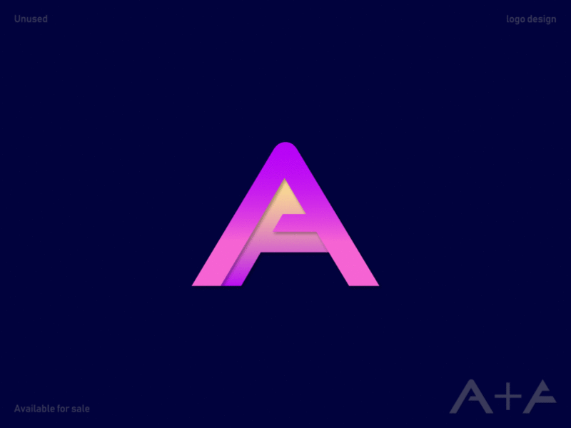 A f modern logo