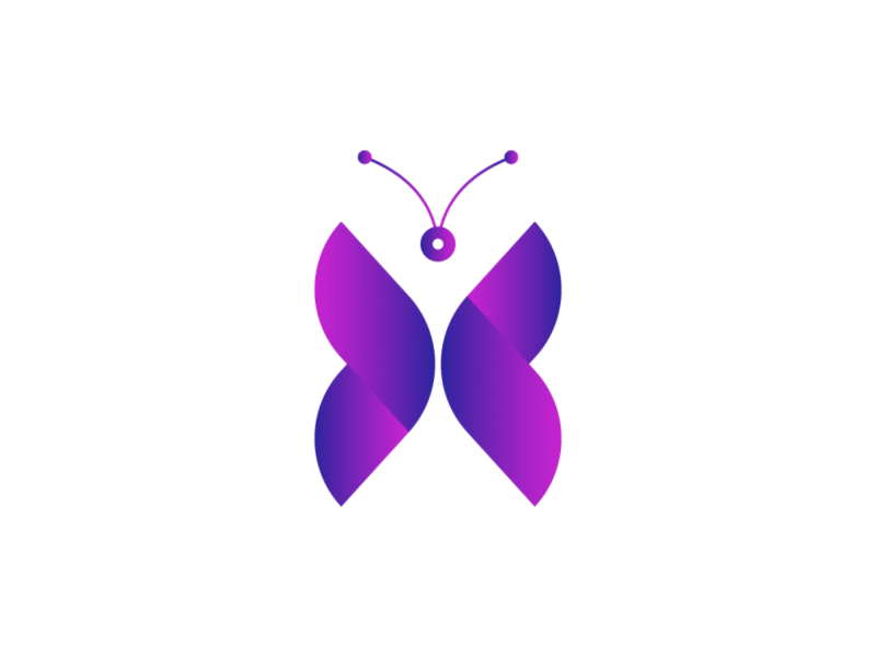 Butterfly logo animation app app icon template branding design flat icon illustration logo website