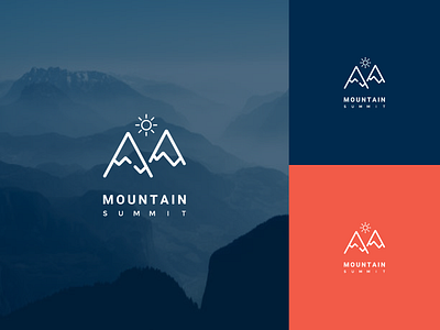 Mountain abstract android logo branding design icon identity illustration lettering logo minimal mountain mountain logo