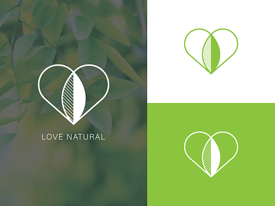Natural love android logo branding concept design icon identity lettering logo logoidea love love concept minimal natural nature nature illustration typography vector