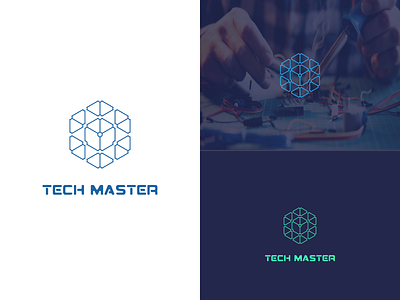Tech Master android logo branding cable carent conputer design electricity fiver icon identity lettering logo master minimal network tech techno typography vector