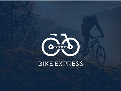 Bike express logo abstract branding design icon identity illustration logo minimal typography vector