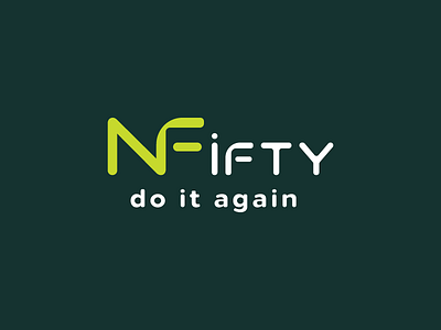 Nifty Fifty logo Design for my client abstract art branding design design art designer icon identity lettering logo logodesign logotype minimal modern nf logo shop typography vector website