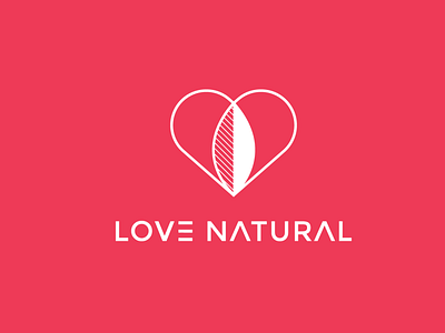 Love natural Combination logo