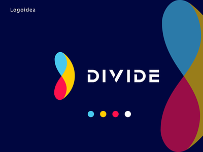 Divide brand colorfull divide divide logo graphic design icon identity logo branding logo concept logo make logo maker modern logo vector