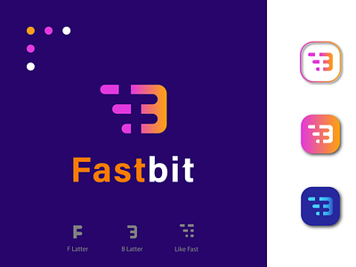 Fastbit logo best logo branding colorfull logo design fast logo fb latter logo fb logo illustration latter logo logo logo concept logo creation logo designer logo idea logo like logo maker logo vertor milon mia minimal modern logo