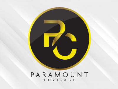 Paramount Coverage branding design for hire insurance insurance logo marketing