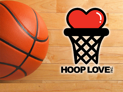 Hoop Love Inc. basketball for hire graphic design logo mental health
