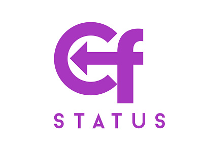 Cf Status Logo arrow art branding created future logo